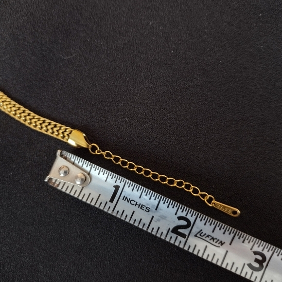 Gold Evil Eye Choker Necklace - Picture 11 of 11